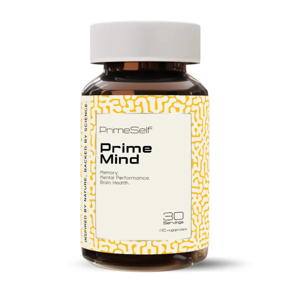 Front of PrimeSelf Prime Mind 60 Capsules bottle