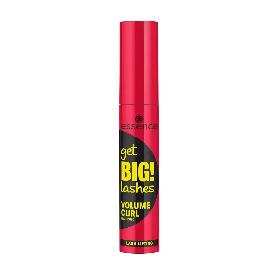 Front of Essence Get Big! Lashes Volume Curl Mascara tube on white background