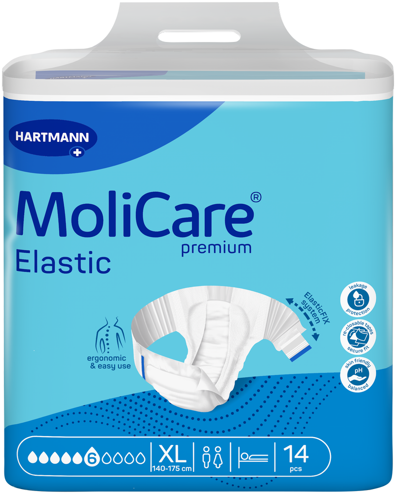 Molicare Extra Large Premium Elastic Incontinence Diaper 14pk
