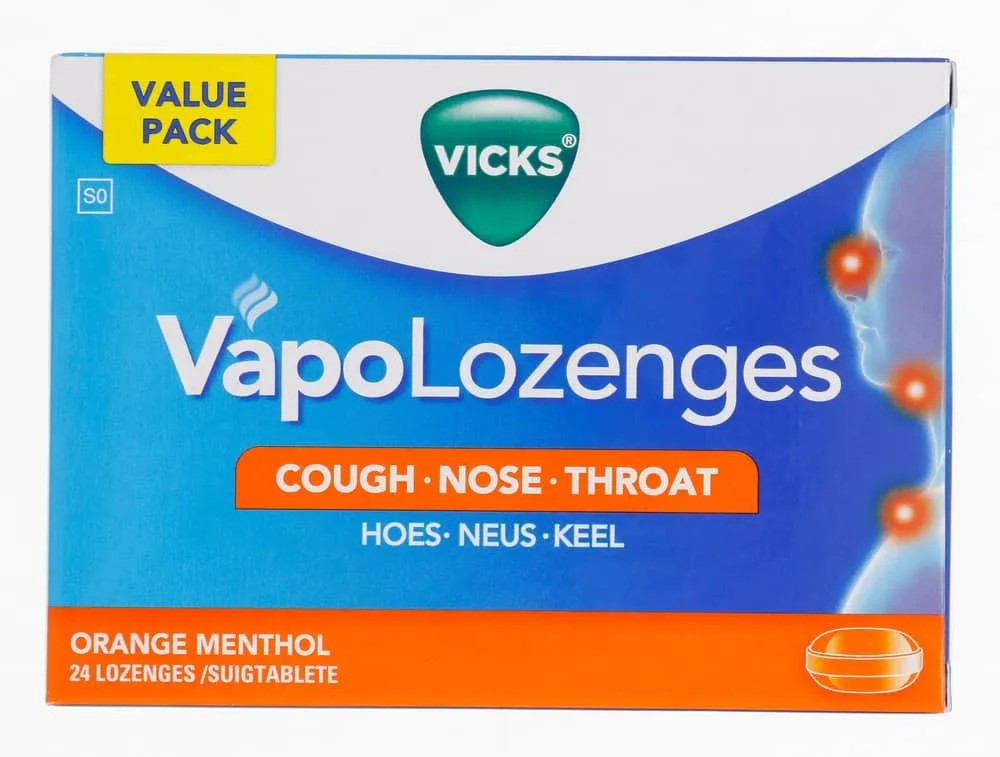 Vicks VapoLozenges Orange Menthol Lozenges 24s