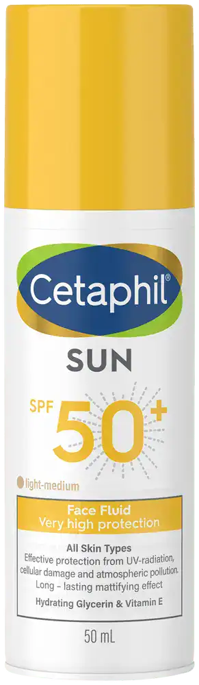 Cetaphil Sun Light to Medium Tint SPF 50+ Face Fluids 50ml