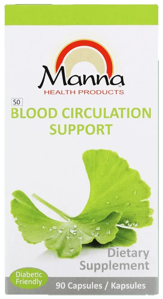 Manna Blood Circulation Support Dietary Supplement Capsules 90pk
