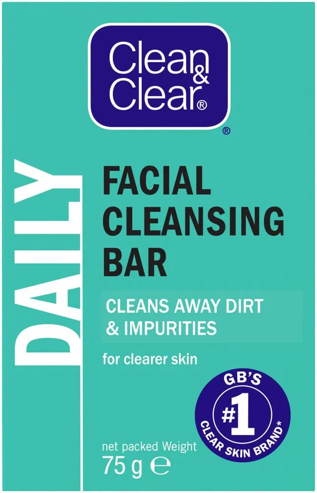 Clean & Clear Daily Facial Cleansing Bar 75g