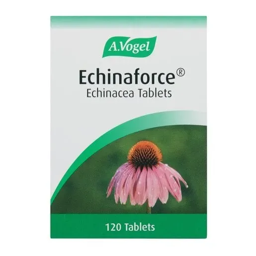 Front of A.Vogel Echinaforce Echinacea Tablets 120's box