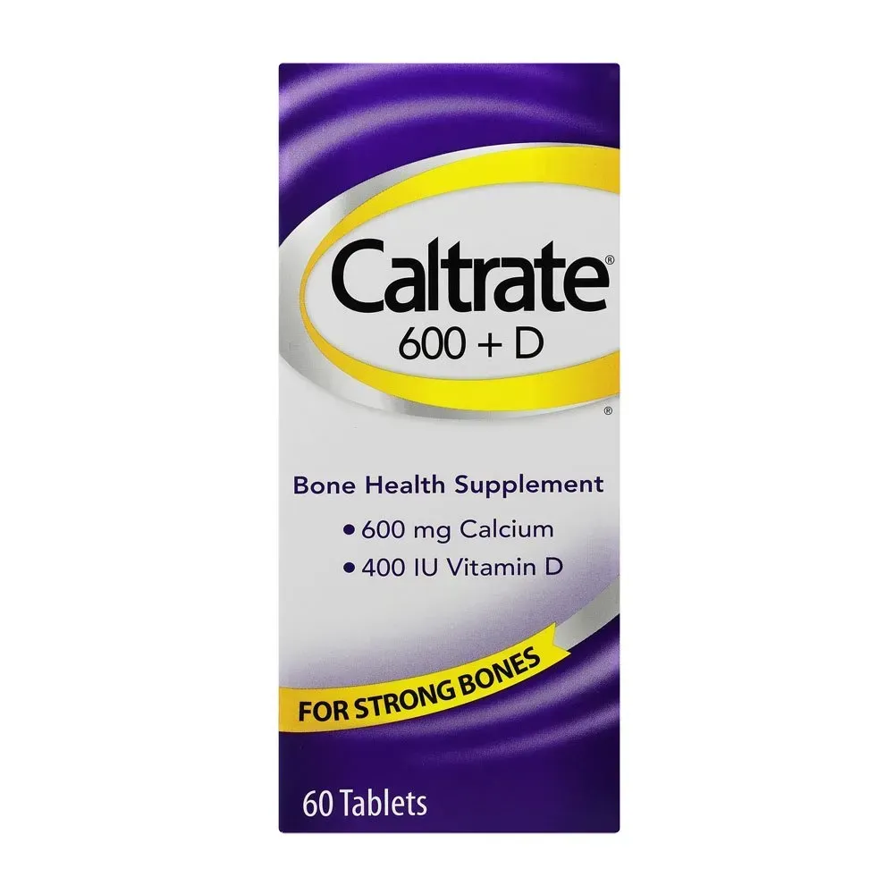 Front of Caltrate 600+D Bone Health Supplement 60 Tablets box