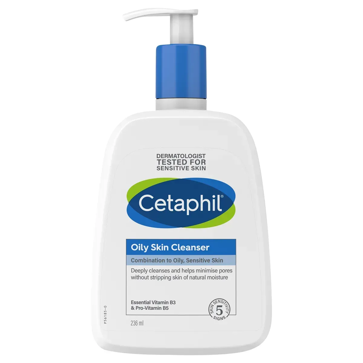 Front of Cetaphil Oily Skin Cleanser pump bottle 236 ml