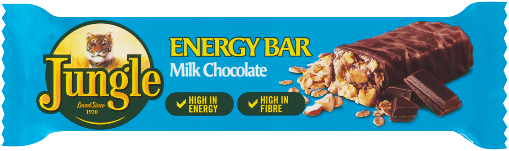 JUNGLE ENERGY BAR MILK CHOC 48G