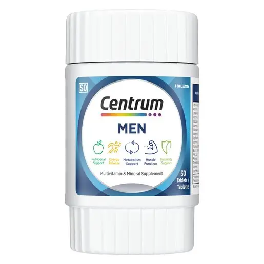 Front of Centrum Multivitamin Men 30 tablets bottle