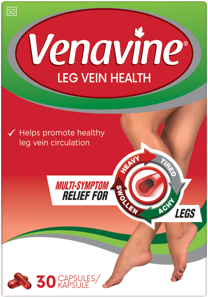 Venavine Multi-Symptom Relief Capsules For Legs 30pk