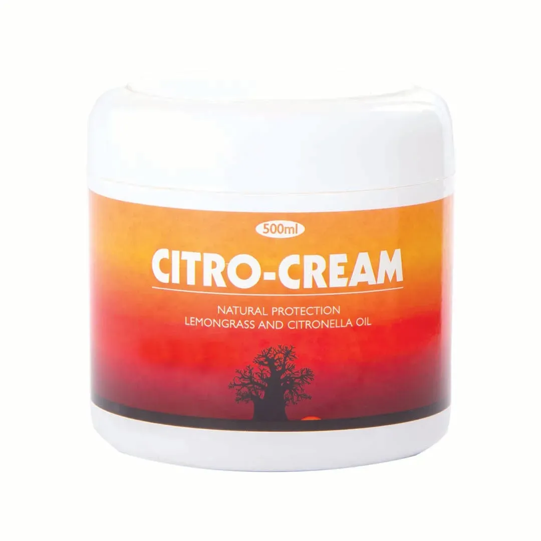 Front of Brunel Laboratoria Citro-Cream Citronella & Lemongrass Oil 500 ml tub