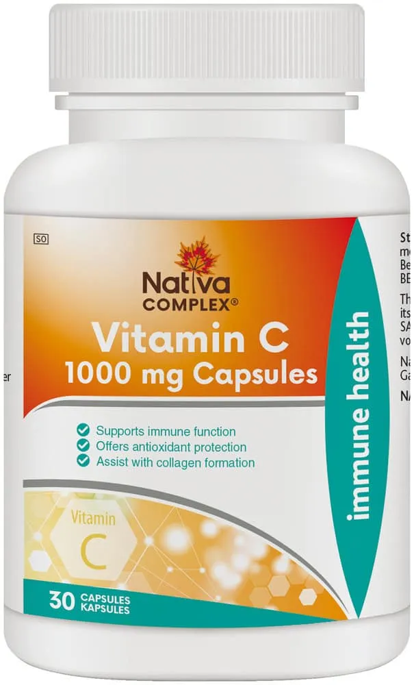 Nativa Complex 1000mg Vitamin C Capsules 30pk