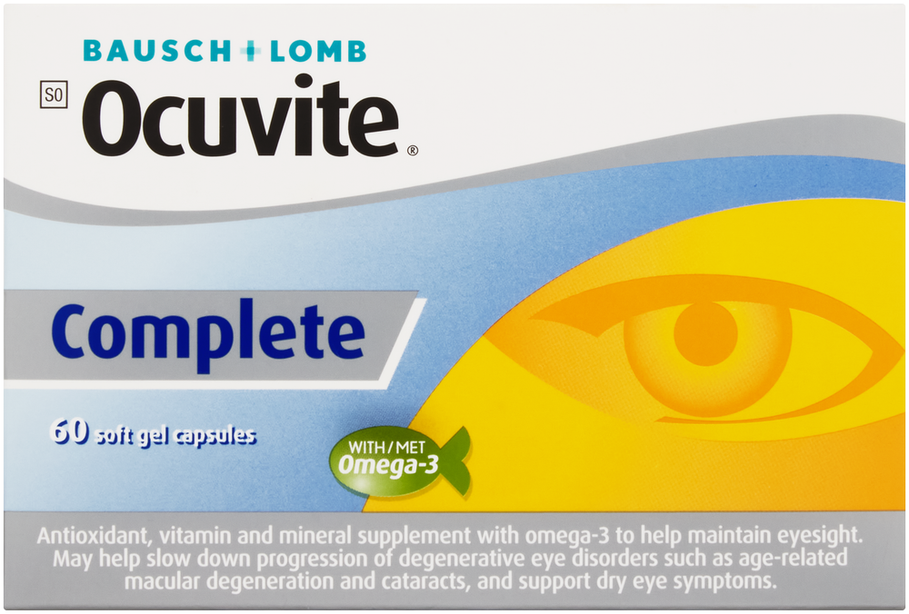Ocuvite Complete Soft Gel Capsules 60pk