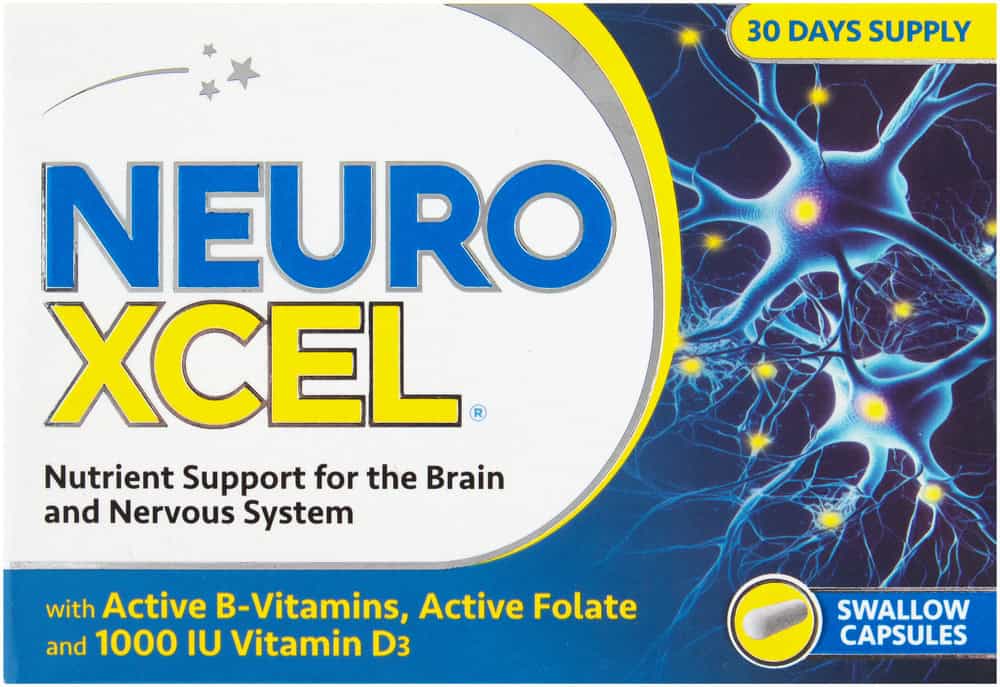 Neuroxcel Brain Support Swallow Capsules 30pk