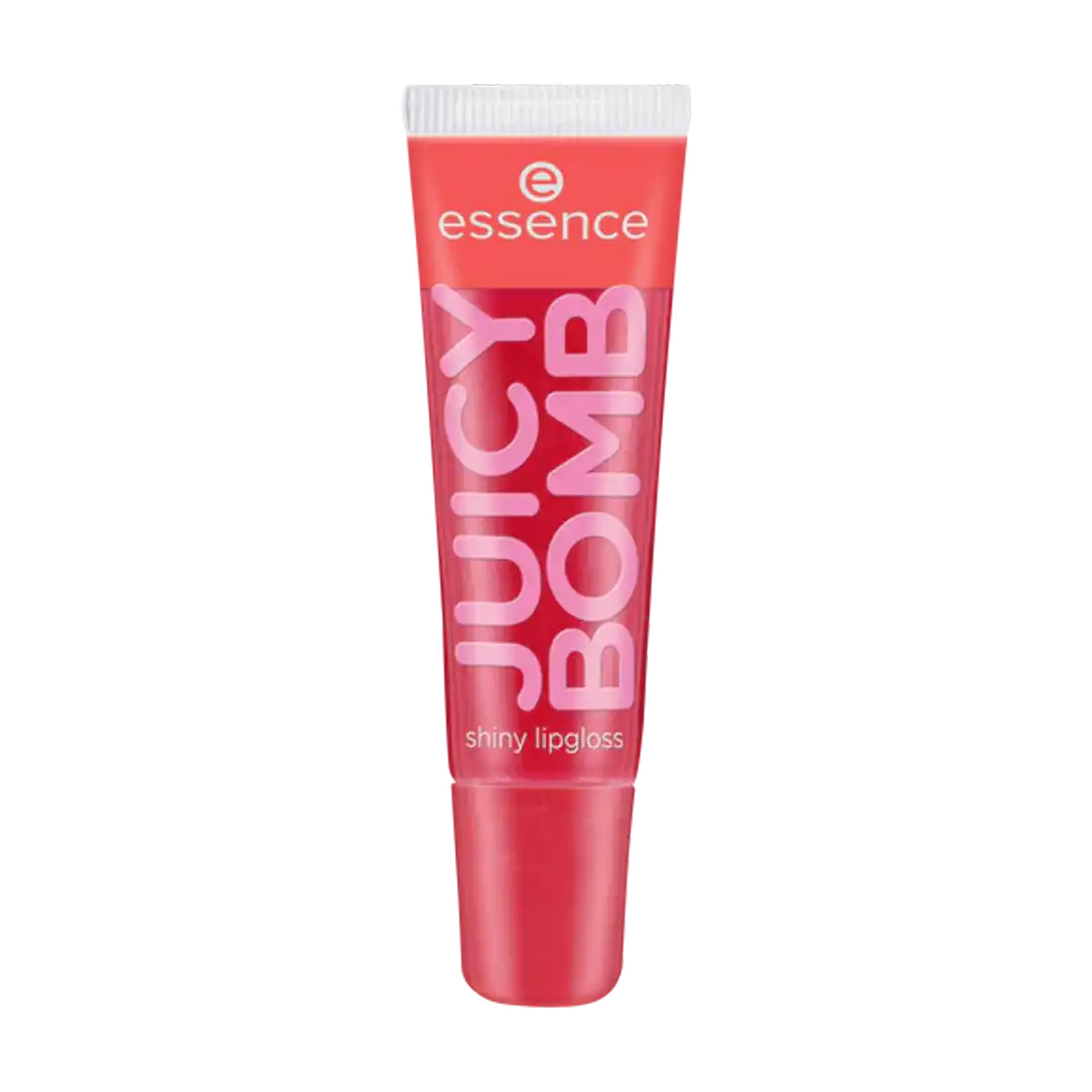 Front of essence Juicy Bomb Shiny Lipgloss tube, 10 ml