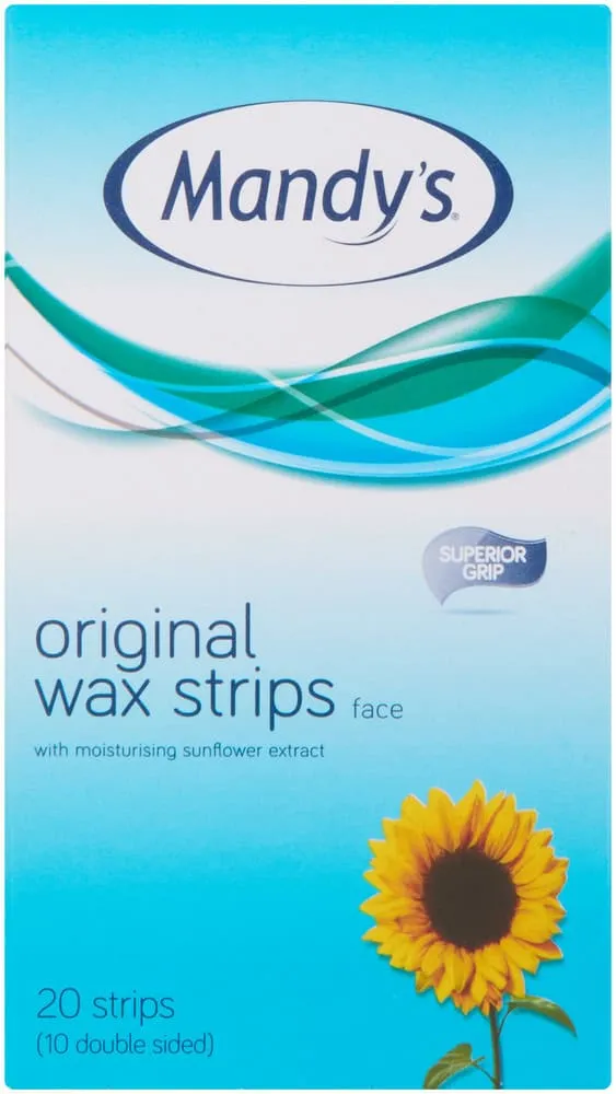 Mandy's Original Wax Strips for Face 20pk