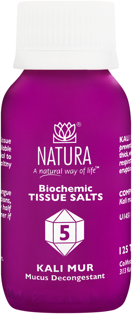 Natura Kali Mur Biochemic Tissue Salt Tablets 125pk
