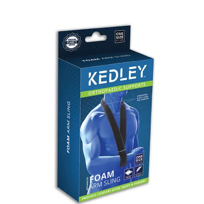 Front of Kedley Advanced Foam Arm Sling (One Size) retail box