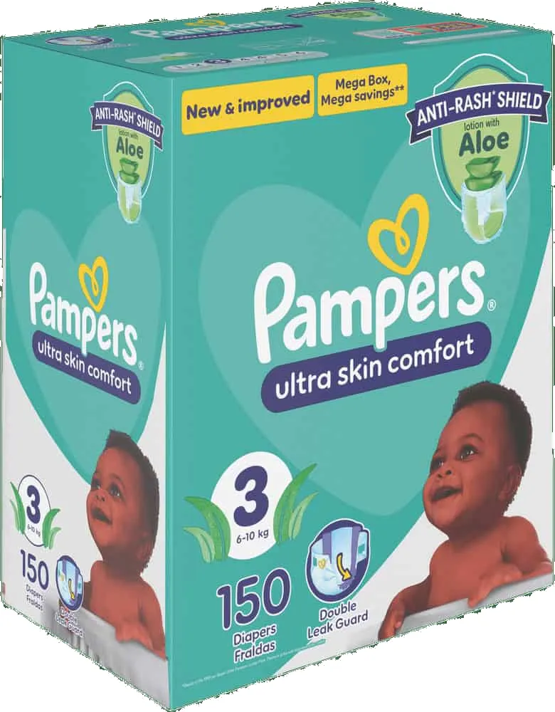Pampers Size 3 Disposable Nappies 150pk