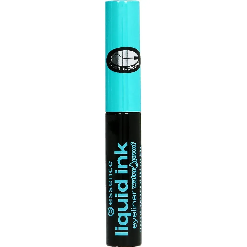 Front of Essence Liquid Ink Eyeliner Waterproof tube on white background