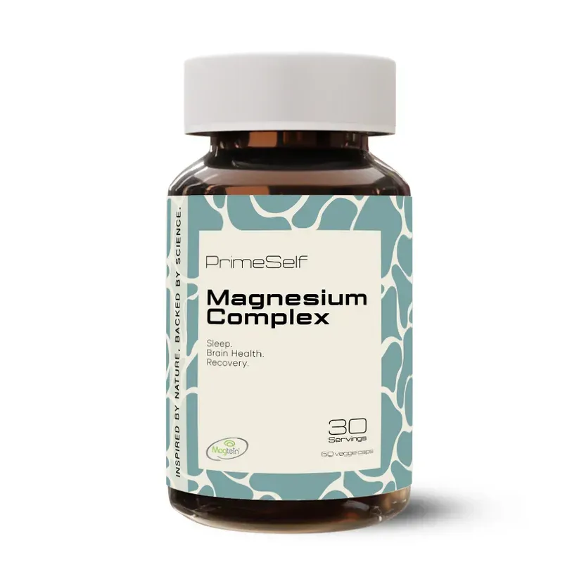 Front of PrimeSelf Magnesium Complex 60 capsules bottle