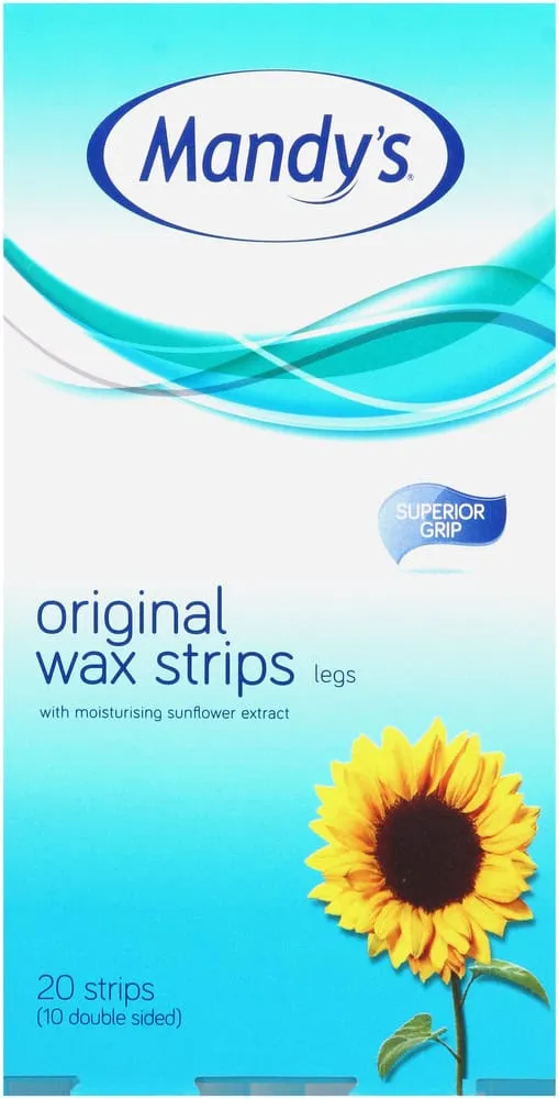 Mandy's Original Wax Strips for Legs & Body 20pk