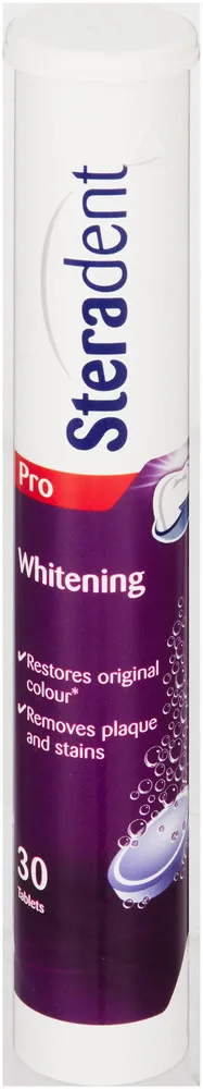Steradent Pro Whitening Denture Cleaning Tablets 30pk