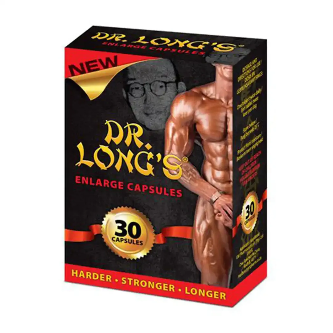 Front of Dr. Long's Enlarge Capsules, 30 capsules box