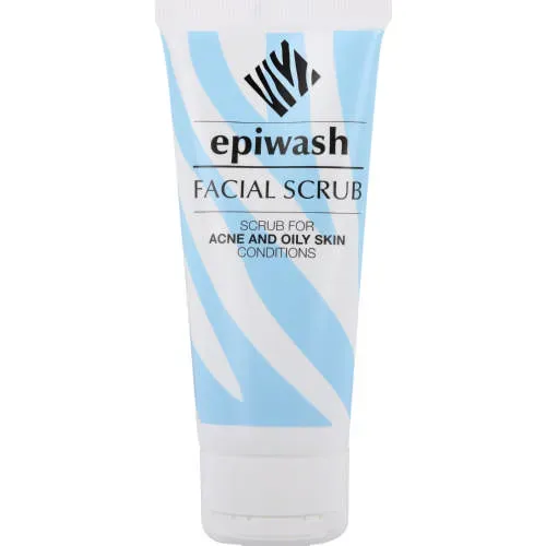 Front of Epiwash Exfoliating Facial Scrub 100ml tube