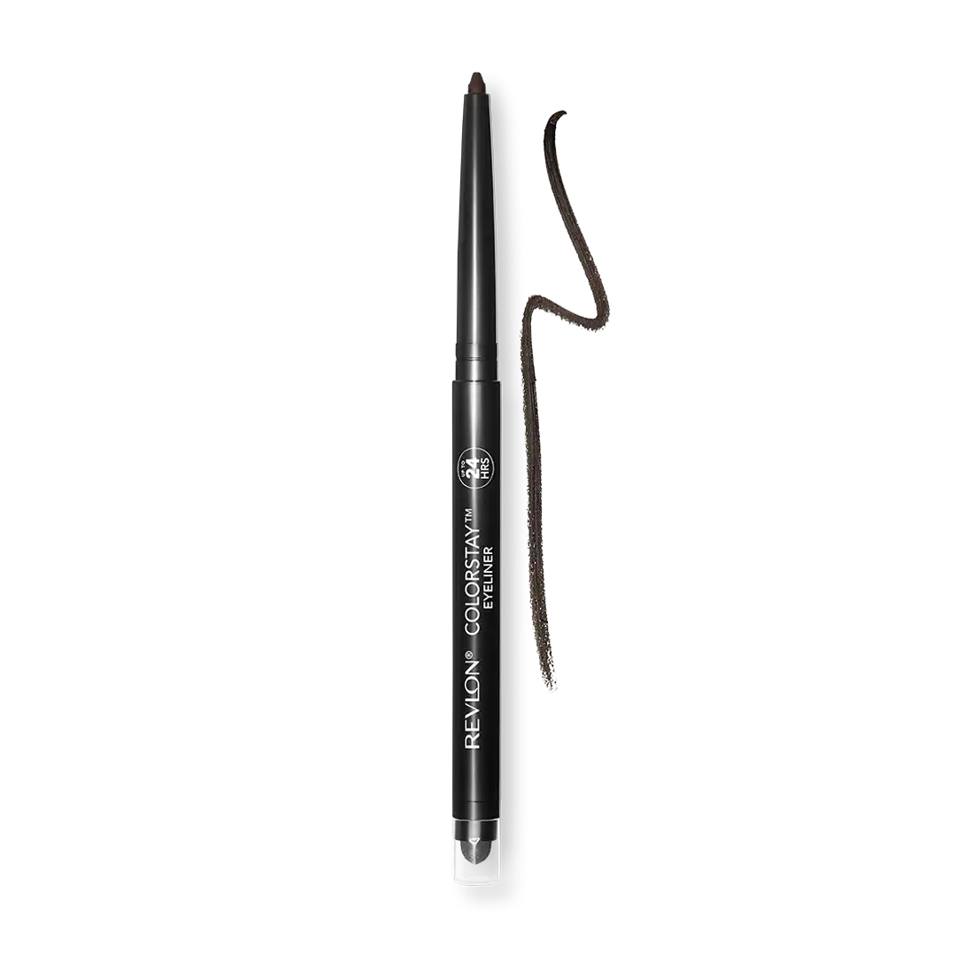 Front of Revlon ColorStay Eyeliner pencil, Black/Brown shade, 0.28 g