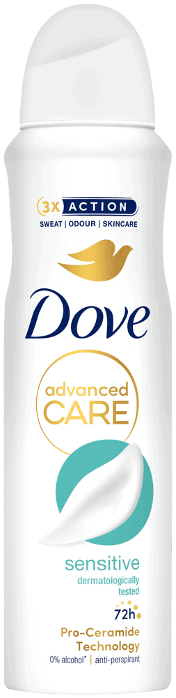 Dove Advanced Care Sensitive Anti-Perspirant Body Spray 150ml