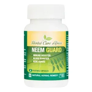 Front of HerbalCare Africa Neem Guard Capsules 60 bottle