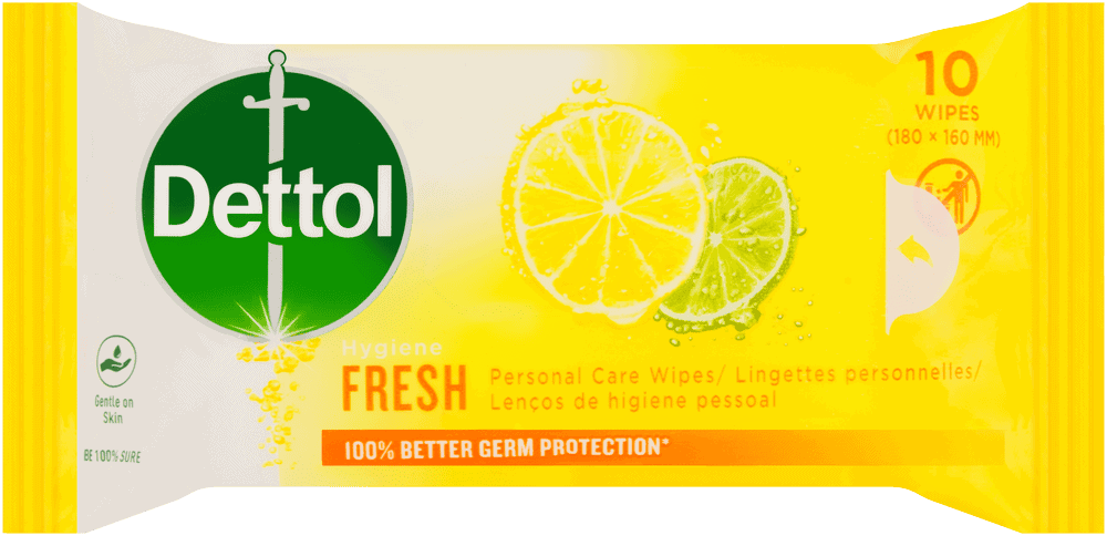 Dettol Fresh Personal Care Wipes 10pk