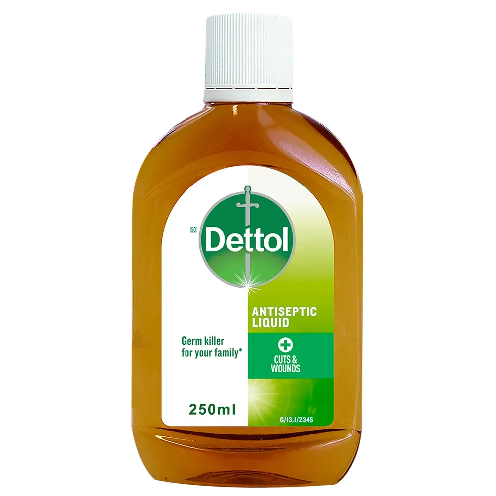 Front of Dettol Antiseptic Liquid 250 ml bottle, high resolution