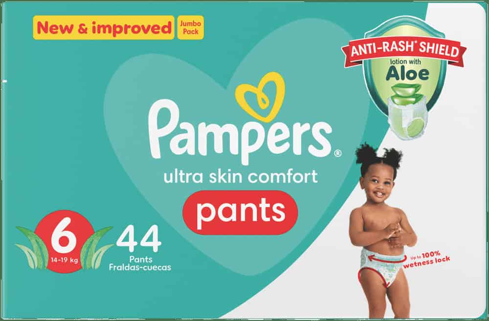 Pampers Pants Size 6 Disposable Nappy Pants 44pk