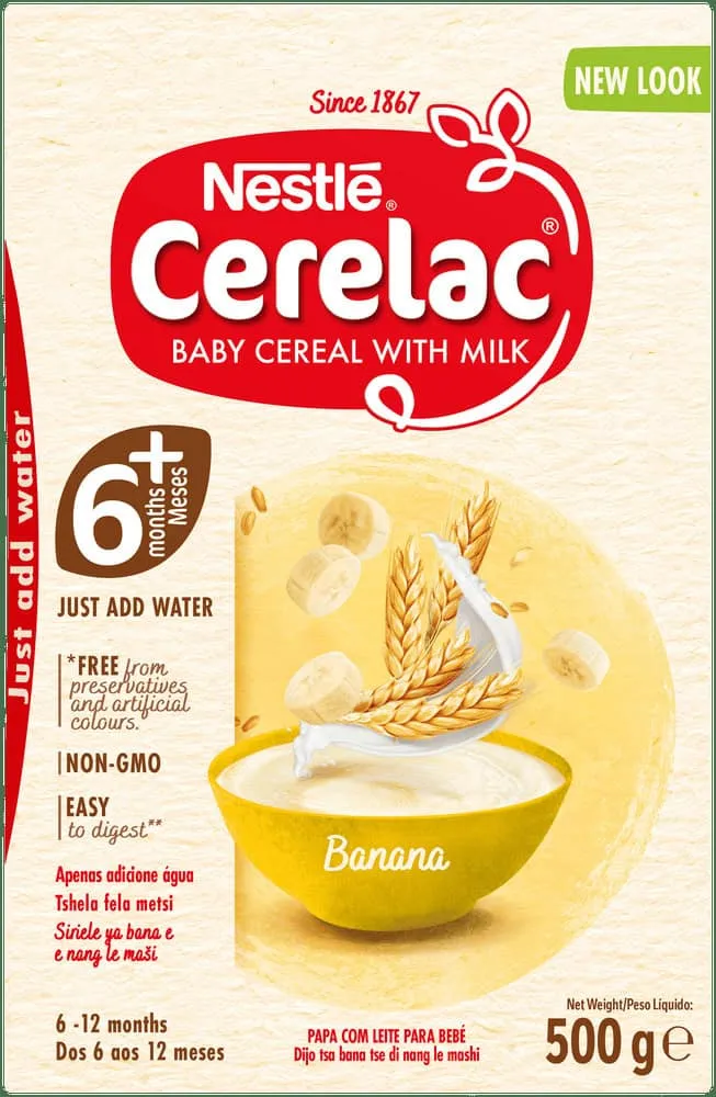 Nestlé Cerelac Banana Baby Cereal with Milk 500g