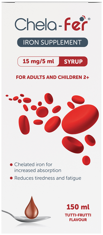 Chela-fer Tutti-Fruitti Flavour Iron Supplement Syrup 150ml