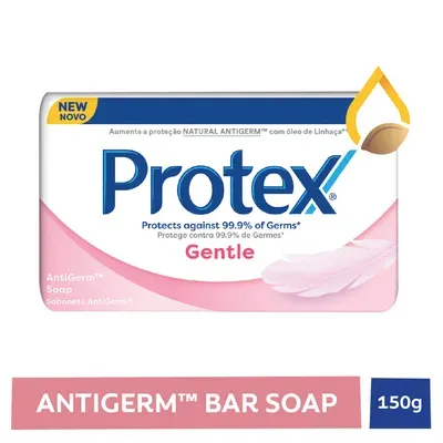Front of Protex Gentle AntiGerm Bar Soap 150g