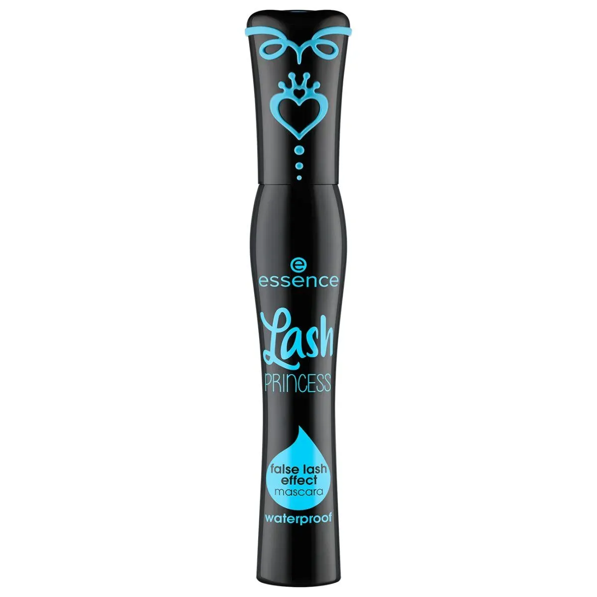 Front of Essence Lash Princess False Lash Effect Waterproof Mascara 12 ml tube on white background
