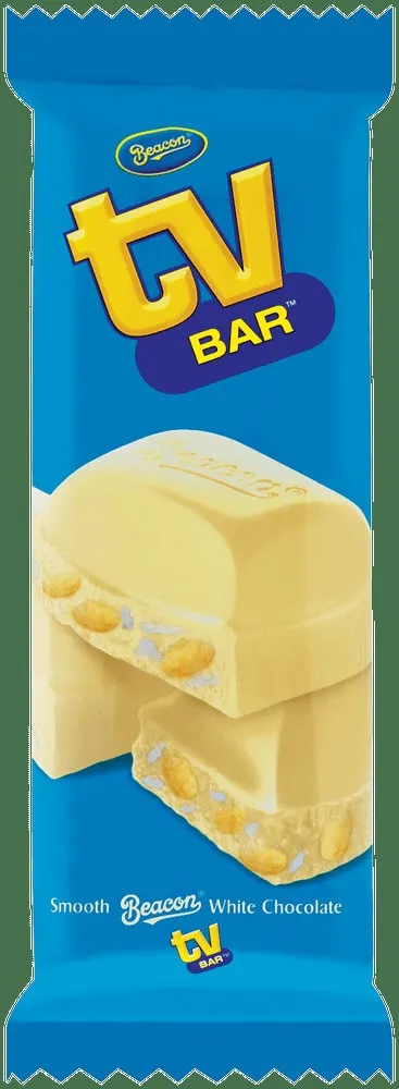 Beacon TV Bar White Chocolate Slab 80g