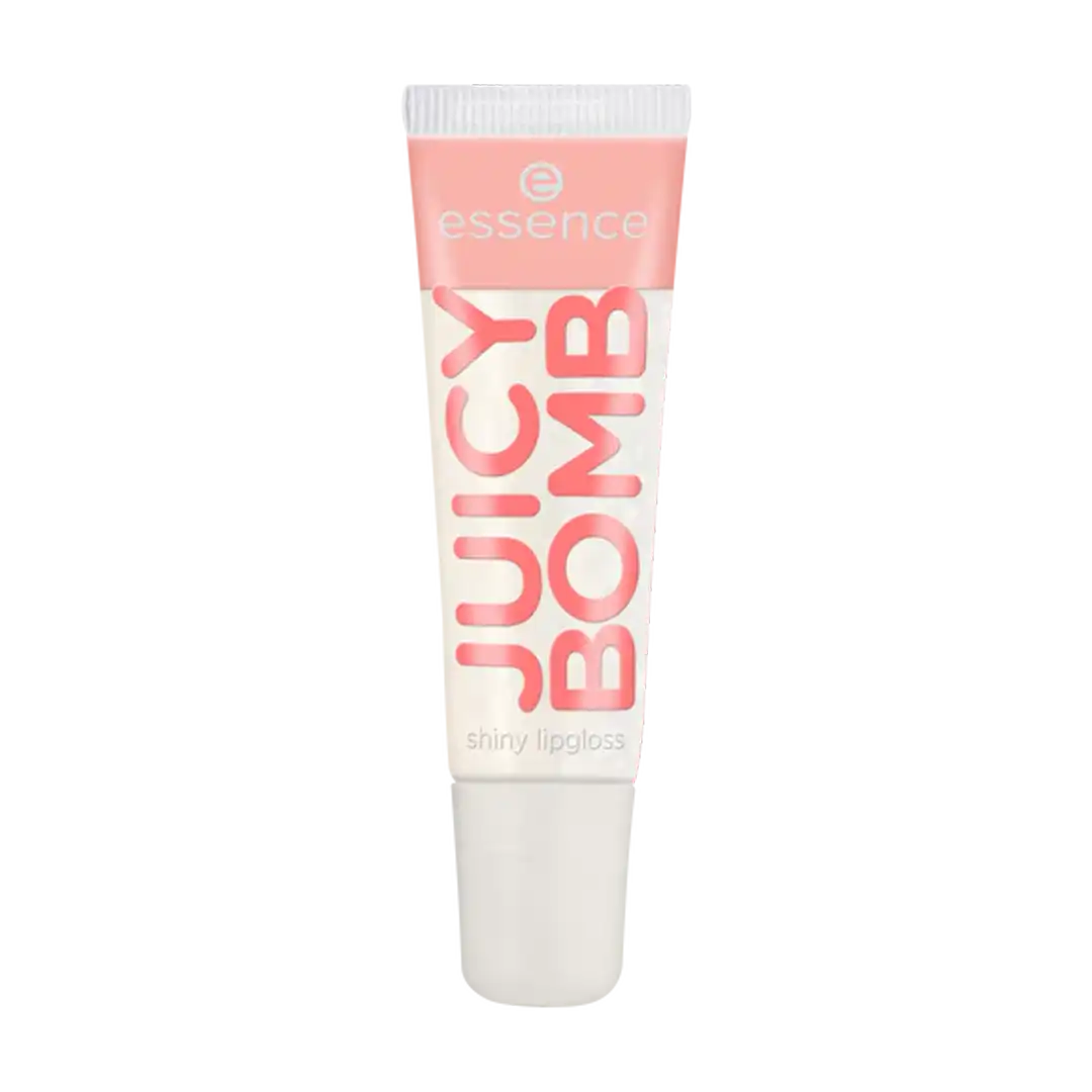 Front of essence JUICY BOMB Shiny Lipgloss tube