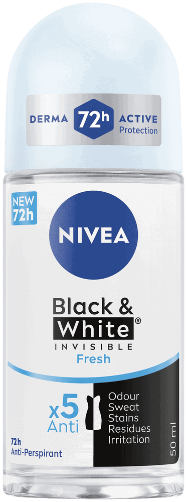 Nivea Black & White Invisible Fresh Anti-Perspirant Roll-On 50ml