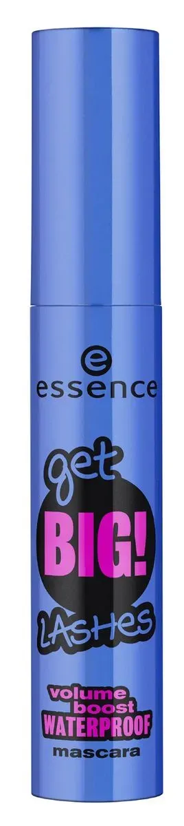 Front of Essence Get Big! Lashes Volume Boost Waterproof Mascara closed tube