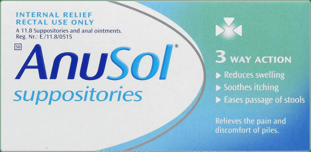 Anusol Suppositories 12pk
