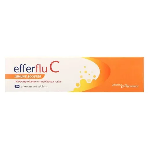 Front of Pharma Dynamics Efferflu C Immune Booster 20 effervescent tablets box
