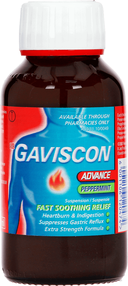 Gaviscon Advance Peppermint Antacid Liquid 200ml