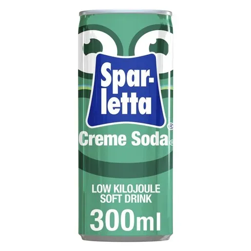 Front of Sparletta Creme Soda can 300ml