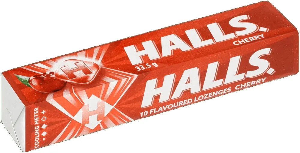 Halls Cherry Lozenges 10s