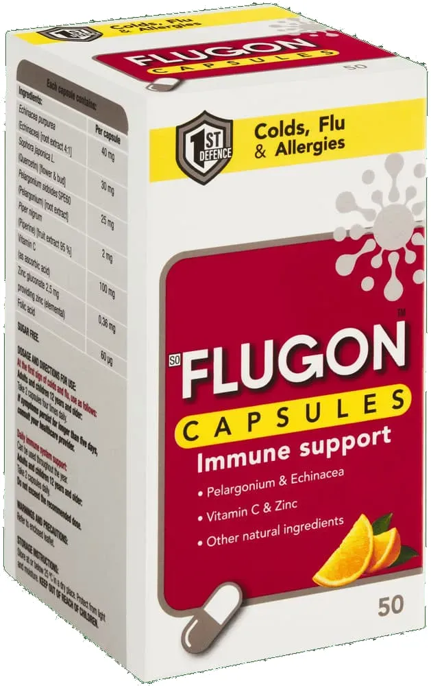 Flugon Cold and Flu Defence Capsules 50pk
