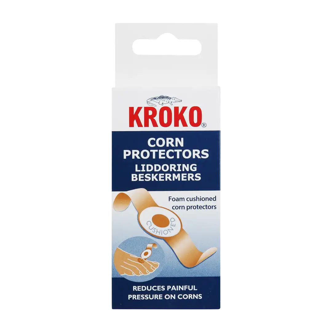 Front of Kroko Corn Protectors 6's box on white background