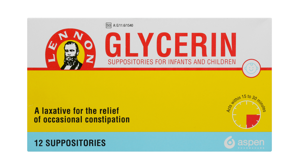 Lennon Glycerin Suppositories for Infants & Children 12pk